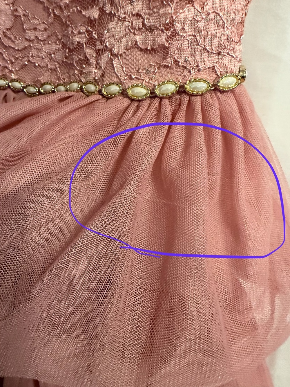 Size 7 Girl Tulle Festive 5 Tier Layered Holiday Party Dress - Picture 6 of 8